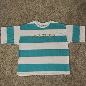 2018 Migos CULTURE Embroidered striped Tee!